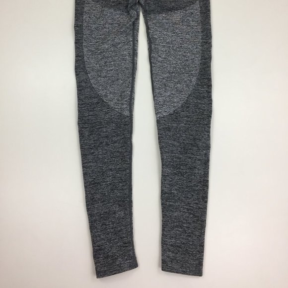 GYMSHARK Gray Charcoal Mint Green Logo Waist Butt Enhance Moisture Wick Leggings - Picture 9 of 9